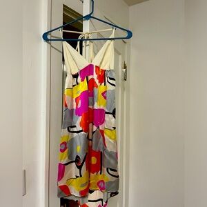 Halter top silk dress